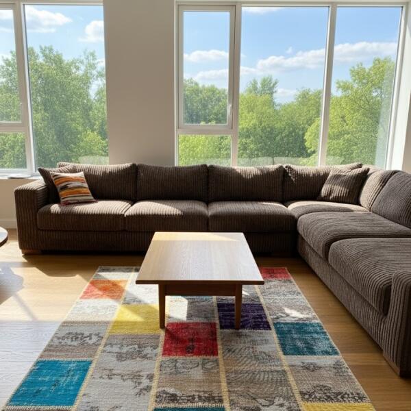 Aurora Patch – Multicolor Vintage Area Rug