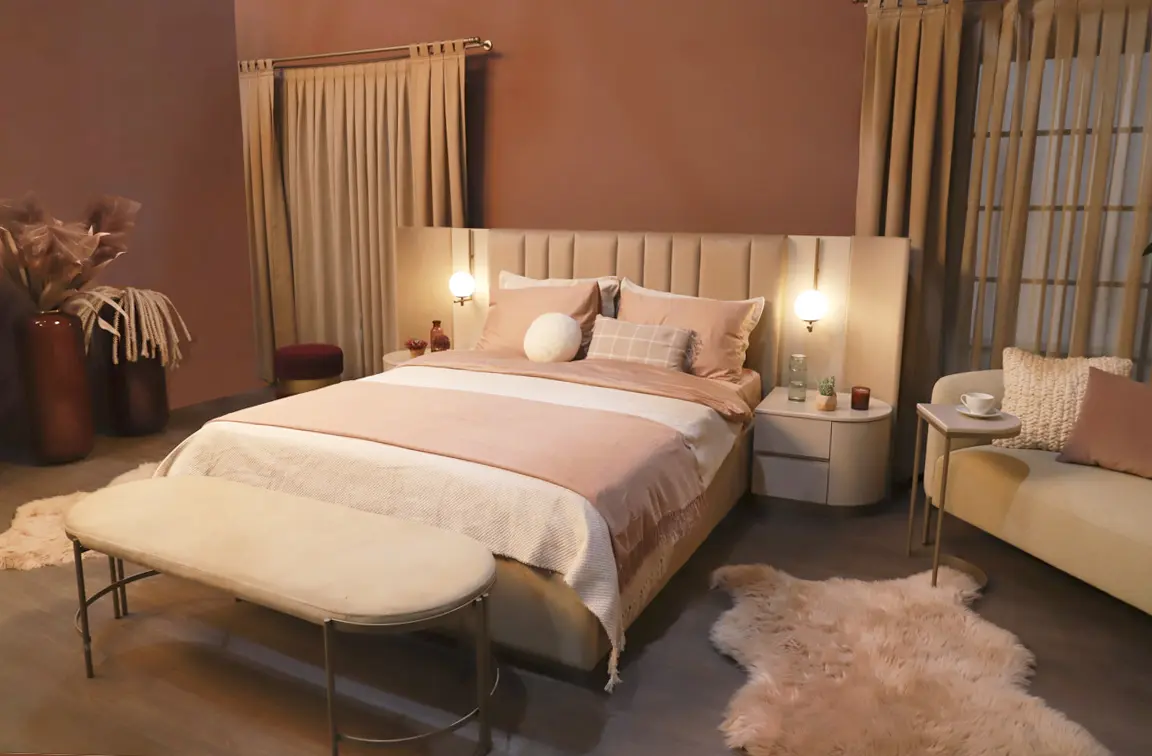 Blush Base and Headboard (Base and Headboard)