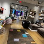 Brown Patchwork Rug – Modern Multicolor Accent Carpet