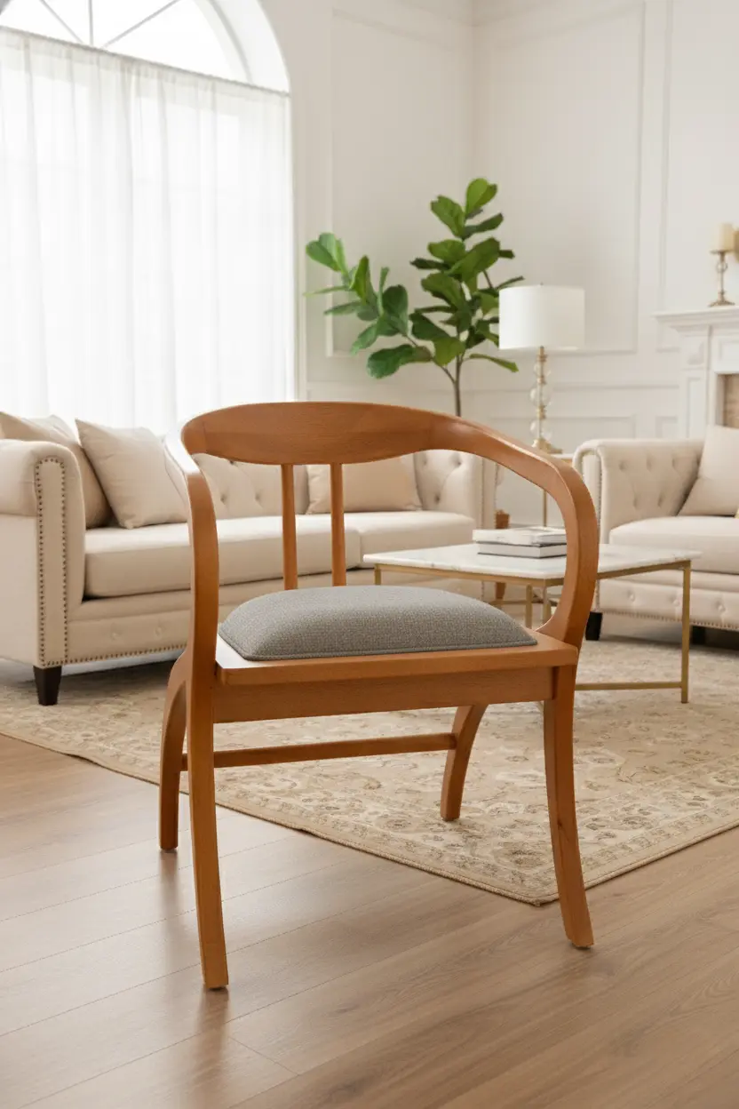 Chestnut Modern Wooden Chair