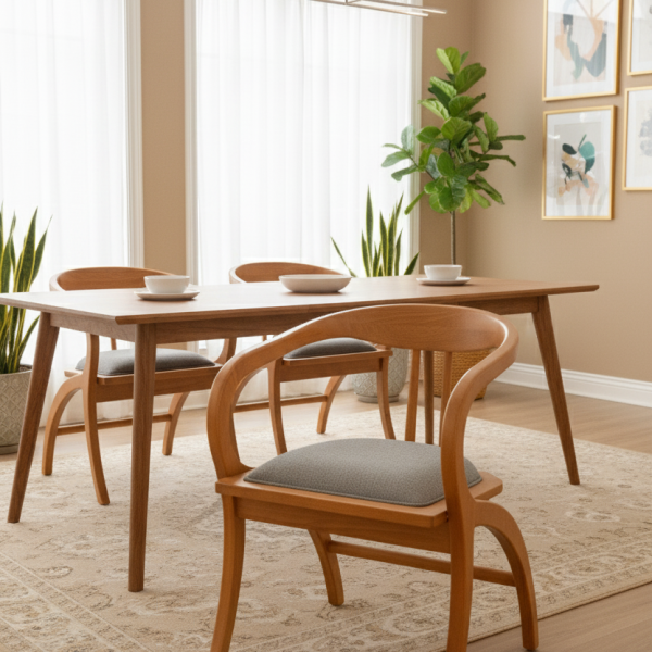 Chestnut Modern Wooden Chair