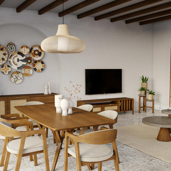 Clay Dining Table and Chair