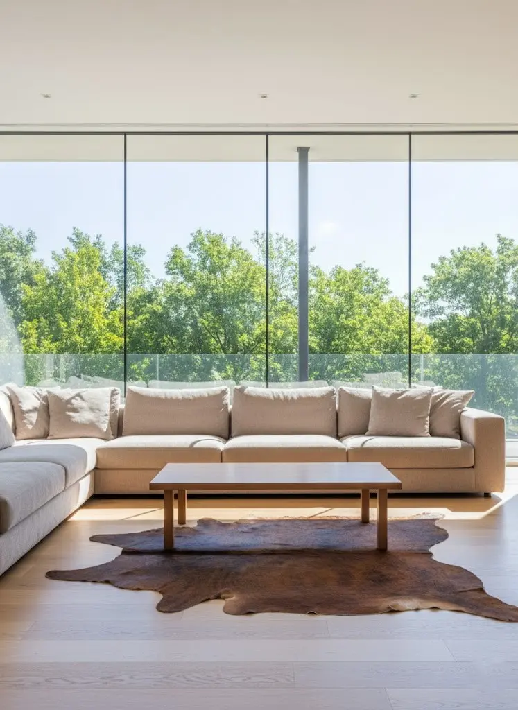 Dark Brown Cowhide Rug – Genuine Brazilian Leather Area Rug