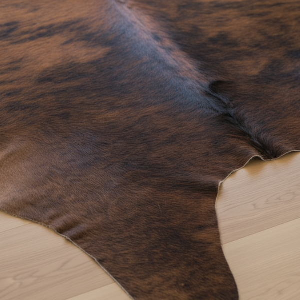 Dark Brown Cowhide Rug – Genuine Brazilian Leather Area Rug