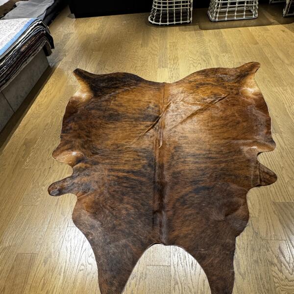 Dark Brown Cowhide Rug – Genuine Brazilian Leather Area Rug