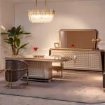 Diamond Console Table