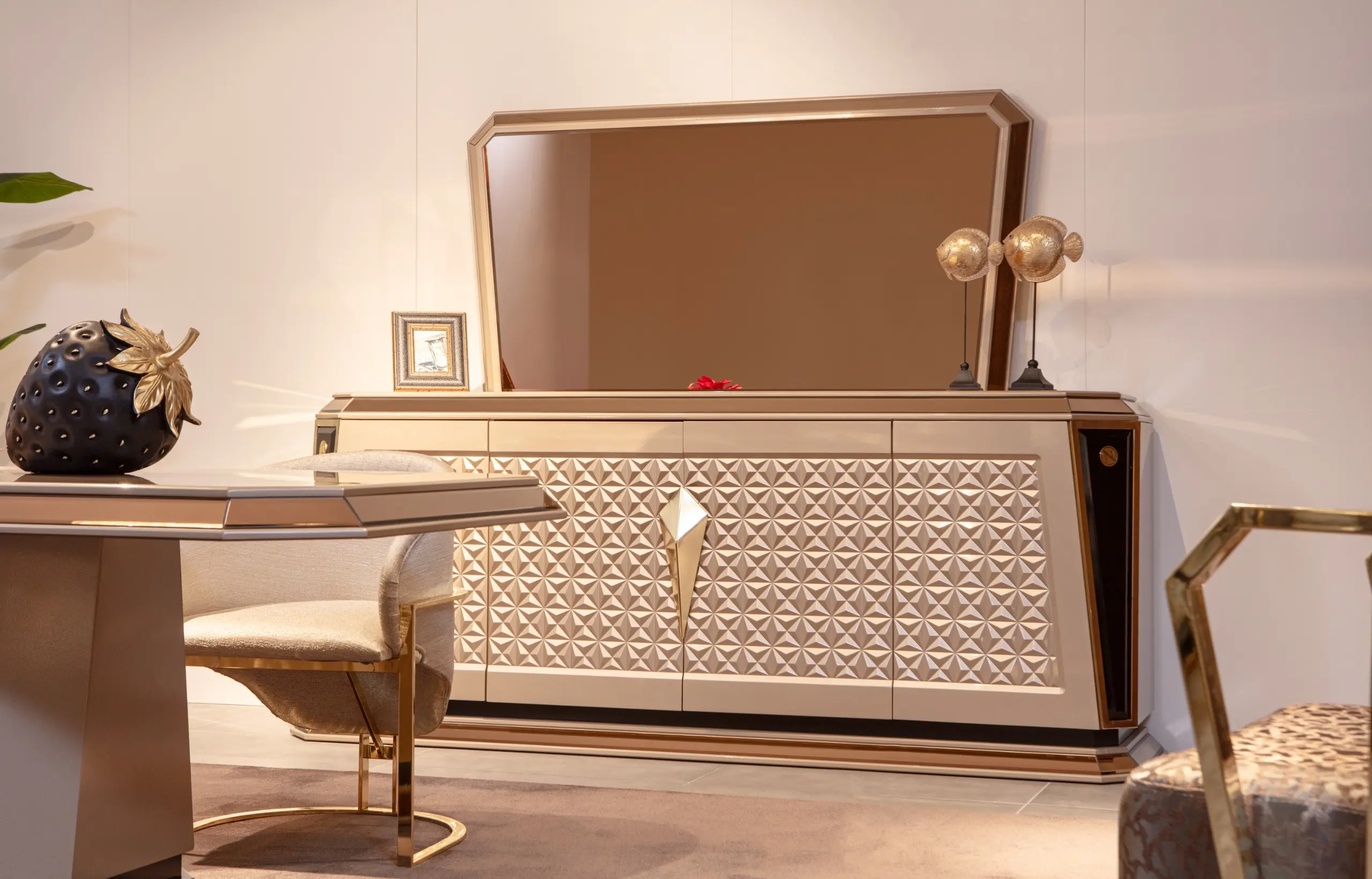 Diamond Console Table