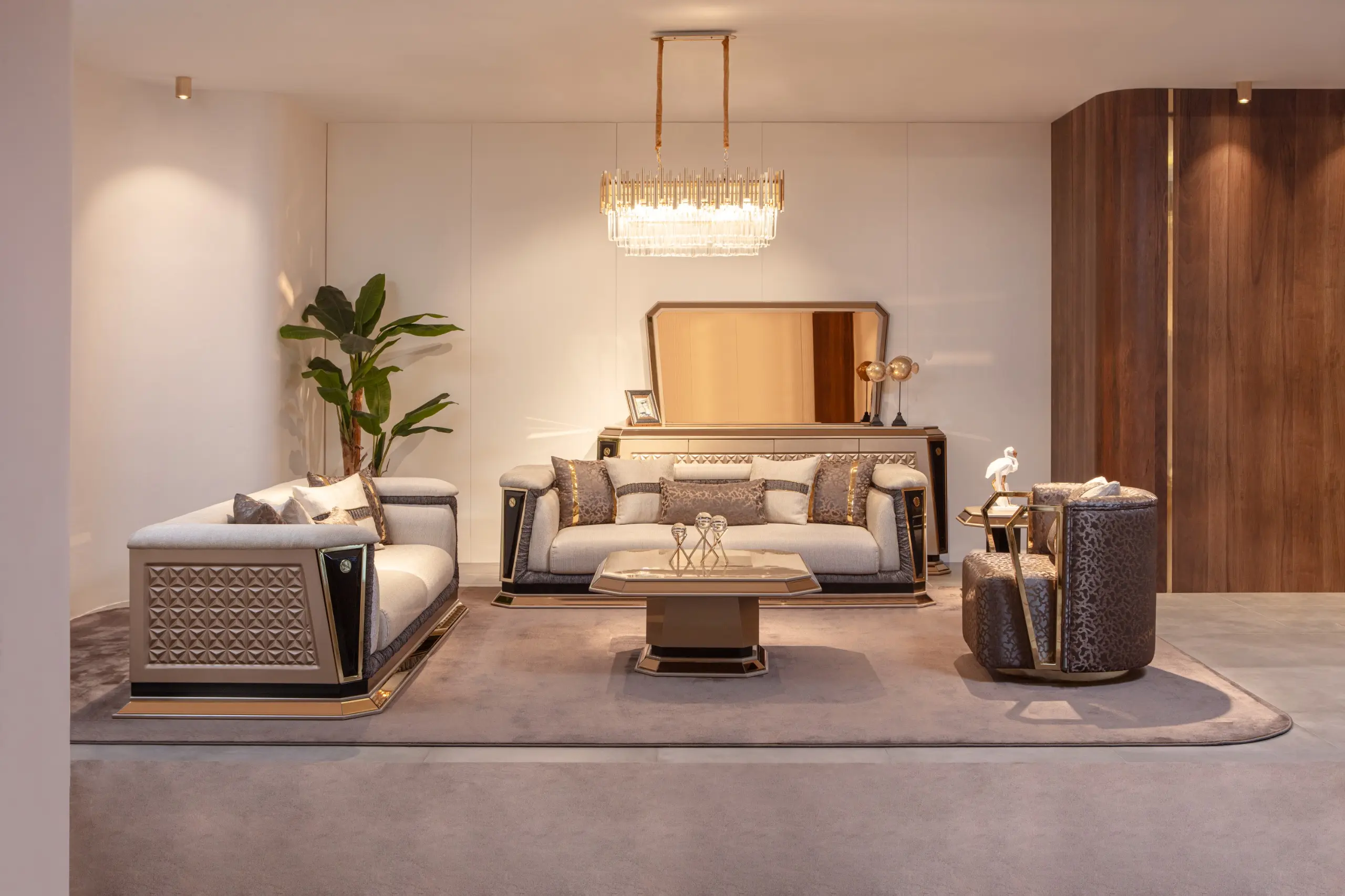 Diamond Sofa Set (3+3+1)