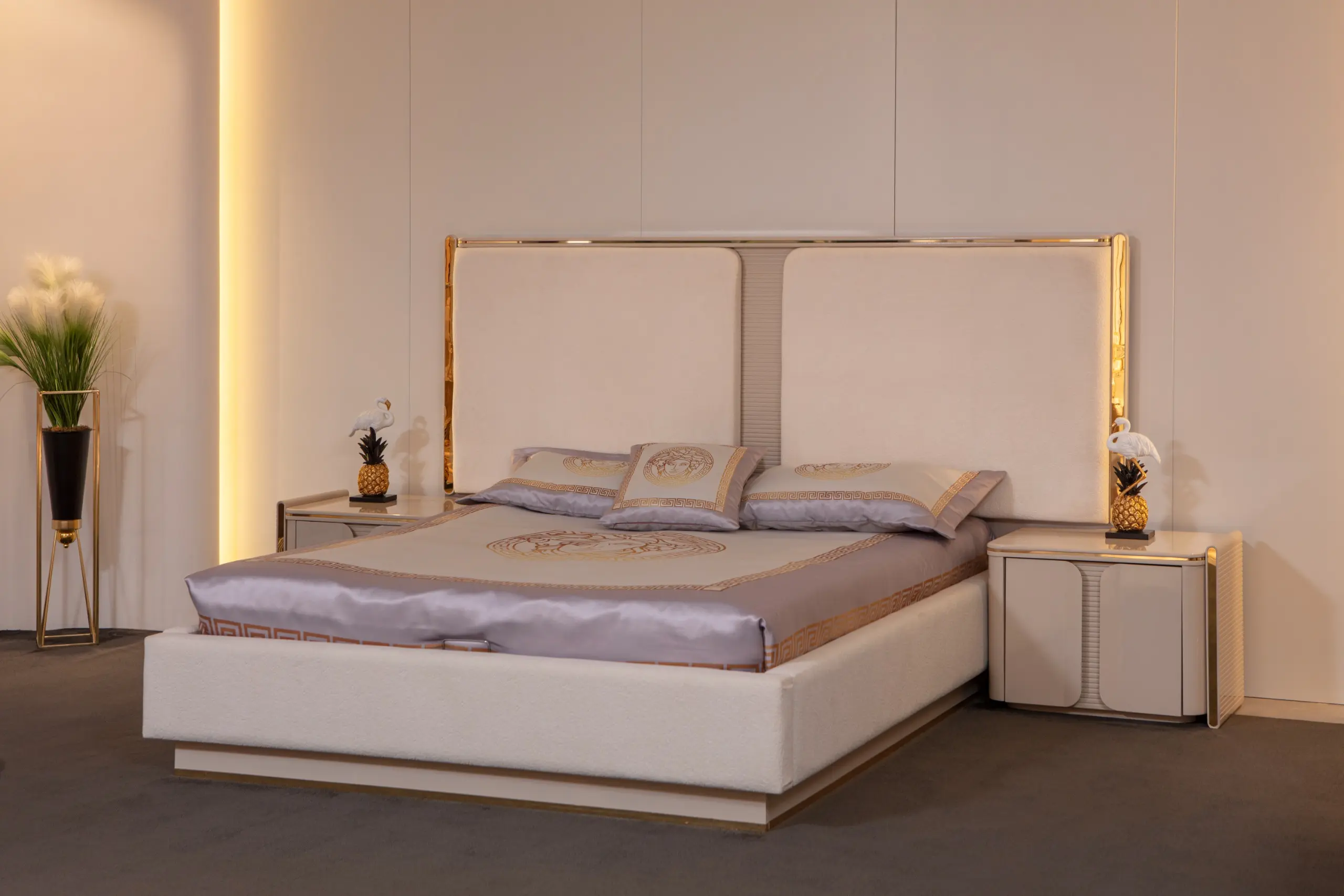 Galaxy Base and Headboard (With Nightstands)