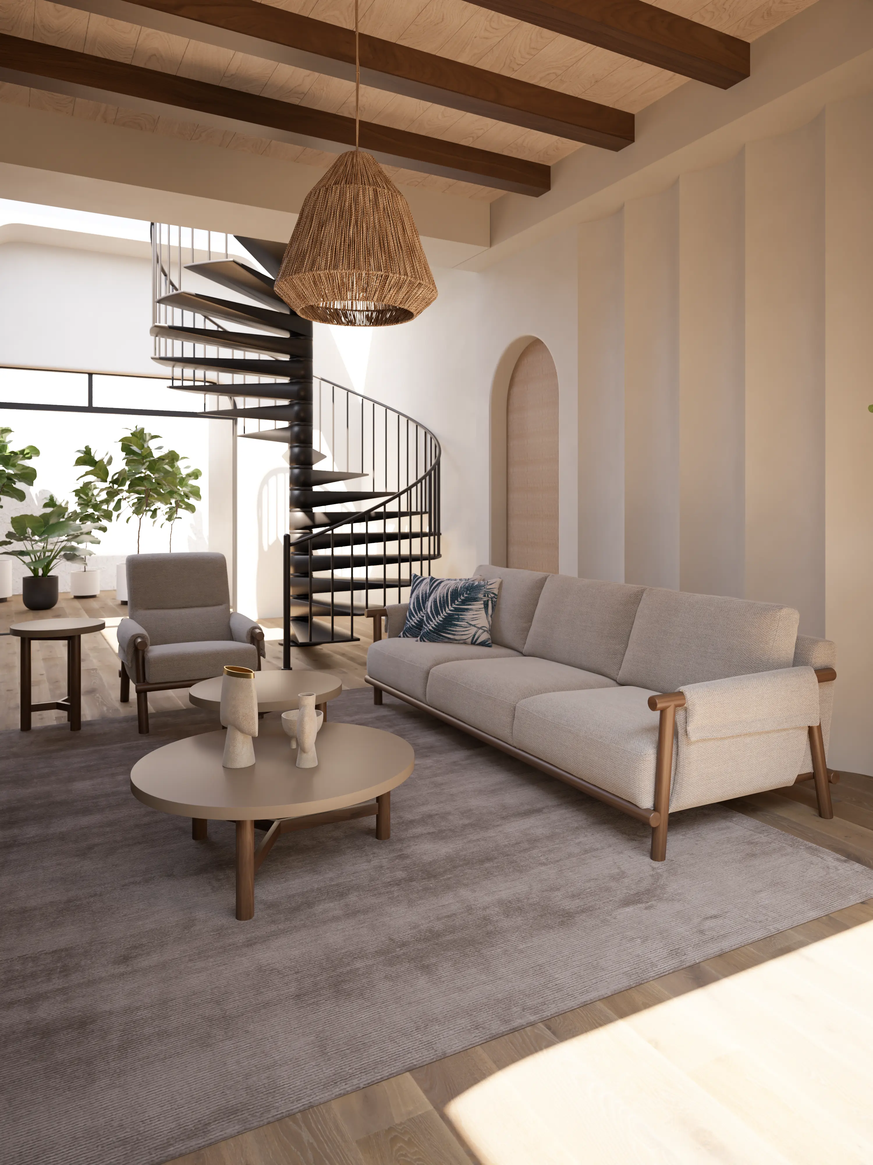 Garnet Sofa Set (4+3+1)