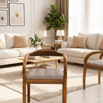 Gray Epoxy Walnut Chair