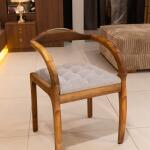 Gray Epoxy Walnut Chair