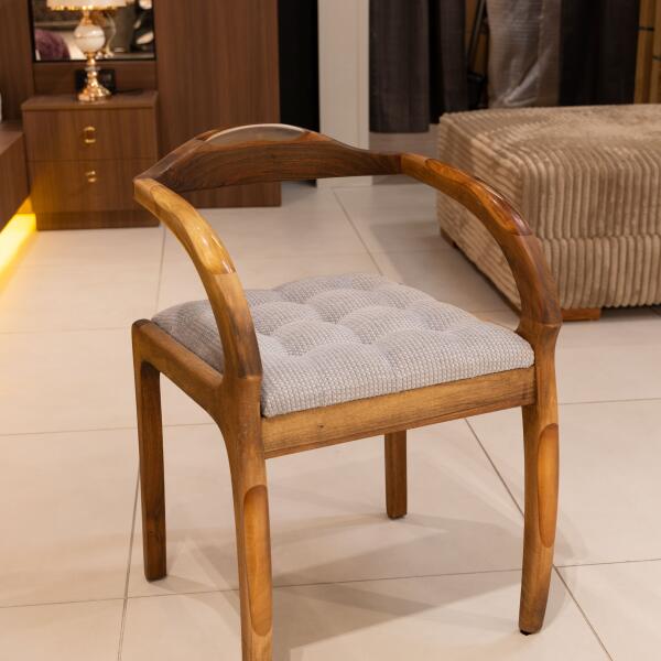 Gray Epoxy Walnut Chair