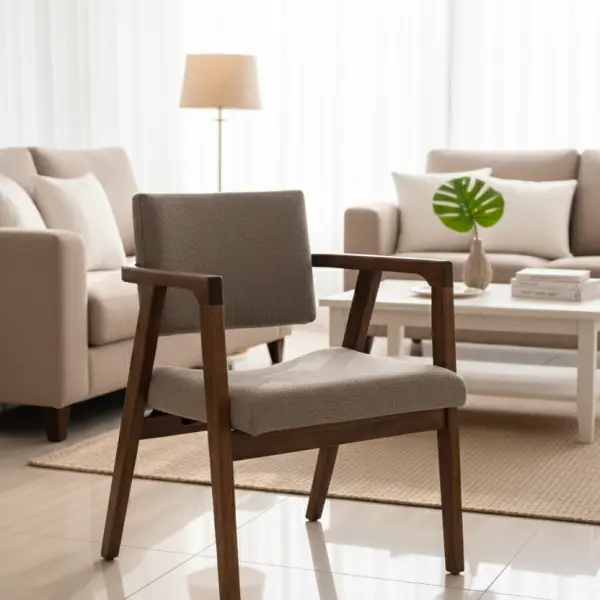 Gray Walnut Shirted Chair