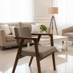 Gray Walnut Shirted Chair