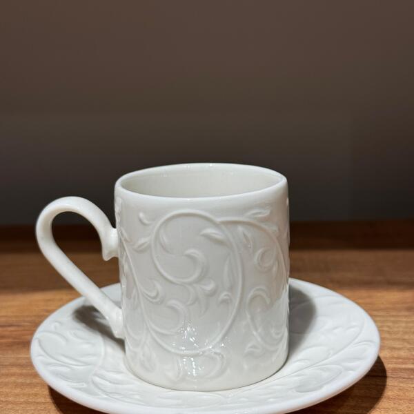 Ivy Pattern Turkish Coffee Cup Set 12pc