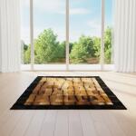 Luxury Brown & Black Fur Area Rug