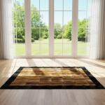 Luxury Brown & Black Fur Area Rug