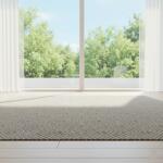 Modern Diamond Pattern Area Rug – Neutral Beige & Gray Scandinavian Design