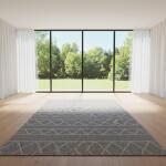 Modern Gray Geometric Area Rug – Scandinavian Minimalist Style