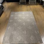 Modern Taupe Geometric Area Rug – Neutral Boho Style