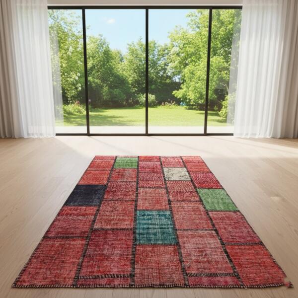 Mosaic Bloom – Bohemian Patchwork Area Rug
