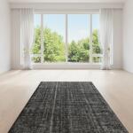 Obsidian Plain Rug – Handmade Dark Grey Minimalist Carpet