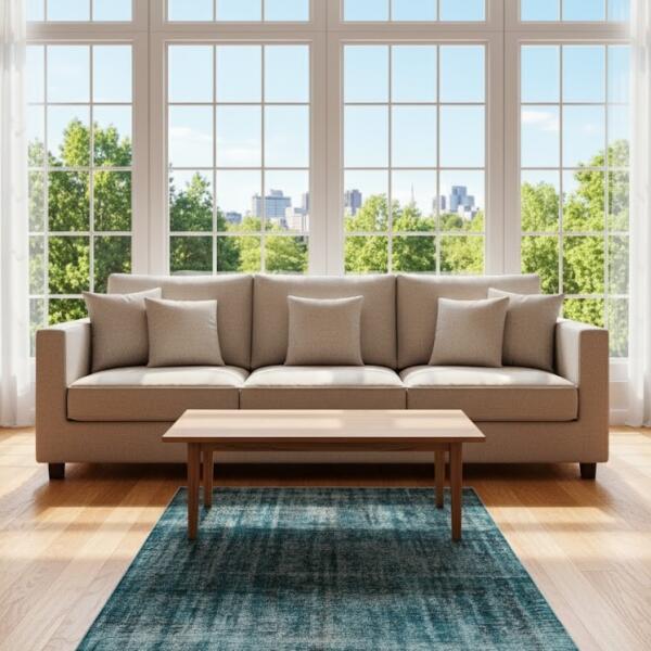 Ocean Fade – Vintage Teal Area Rug