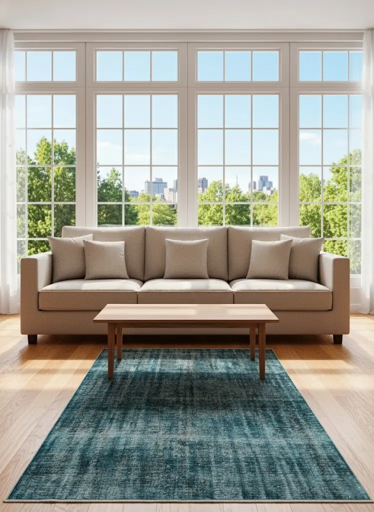 Ocean Fade – Vintage Teal Area Rug