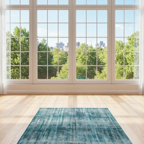 Ocean Fade – Vintage Teal Area Rug