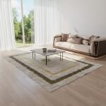 Opulent Gold Trim Luxury Fur Rug