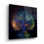 Tree of Life - Square Wall Glass Art