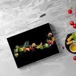 Shatterproof Tempered Glass Cutting Board - 17 inc x 12 inc Stylish and Durable Kitchen Essential