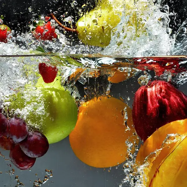 Tempered Glass Cutting Board - 12" x 17" Durable Shatterproof Kitchen Tool with Mixed Fruits Splash Design | Perfect Gift for Mother’s Day, Christmas, and Housewarming