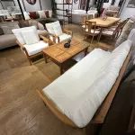 Miami Outdoor Set - Iroko Wood & Waterproof Nano Fabric