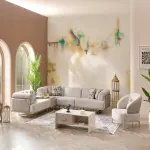 Georgia Sectional Sofa Set (Corner + Armchair)
