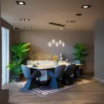 KINGSTON Dining Room Set - 1 Table & 6 Chairs