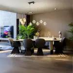 KINGSTON Dining Room Set - 1 Table & 6 Chairs