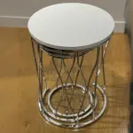 Ferozzi ST-3 Zigon Coffee Table Set - 3 Piece Modern Nesting Table with Metal Legs