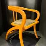 Modern Wooden Armchair Made from Chestnut Wood – Stylish and Comfortable Chair