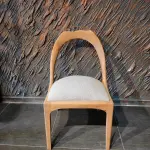Modern Walnut Wood Chair – Stylish and Comfortable Wooden Seating