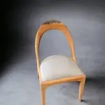 Modern Walnut Wood Chair – Stylish and Comfortable Wooden Seating