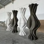 Ferozzi Monolith Vase Customizable 3D-Printed Decorative Sculpture for Indoor and Outdoor Spaces