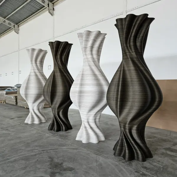 Ferozzi Monolith Vase Customizable 3D-Printed Decorative Sculpture for Indoor and Outdoor Spaces