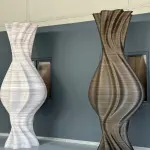 Ferozzi Monolith Vase Customizable 3D-Printed Decorative Sculpture for Indoor and Outdoor Spaces