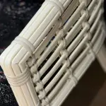 Ferozzi Midnight Mosaic Rattan Seating Set - 4-Piece with UV-Printed Glass Table