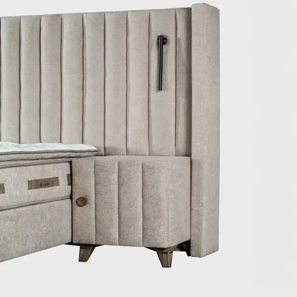 Shereton Base and Headboard (With 2 Nightstands)