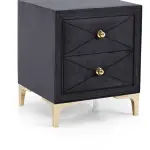 Ferozzi Black Nightstands