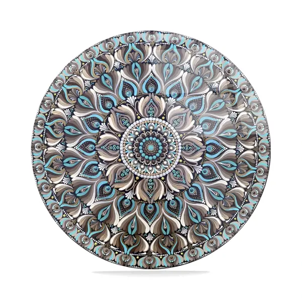 Mandala Elegance - Circle Wall Glass Art