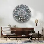 Mandala Elegance - Circle Wall Glass Art